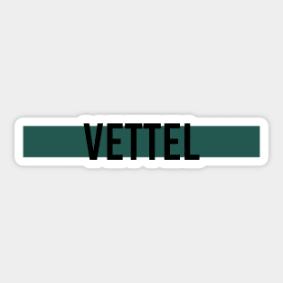 Sebastian Vettel Driver Name - 2022 Season #4 Sticker